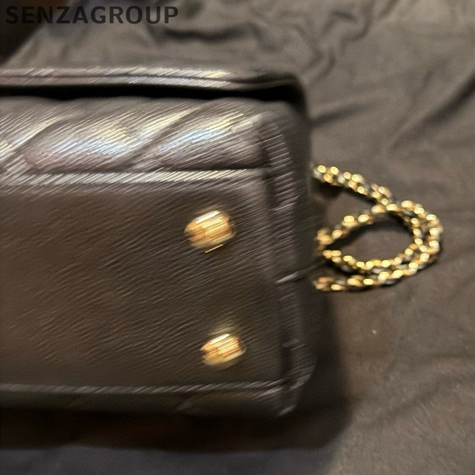 Chanel Black Gold Coco Handle Small Shoulder Bag Classic Fashion