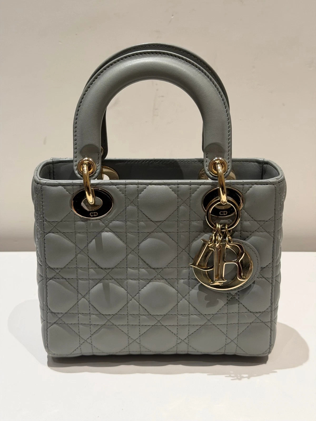Christian Dior Lady Dior 2Ways Top Handle Bag Crossbody Women Dior Cannage