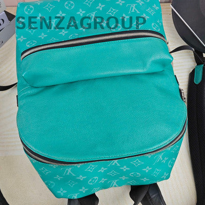Louis Vuitton Mint Green Discovery Monogram Backpack Unisex Silver Hardware