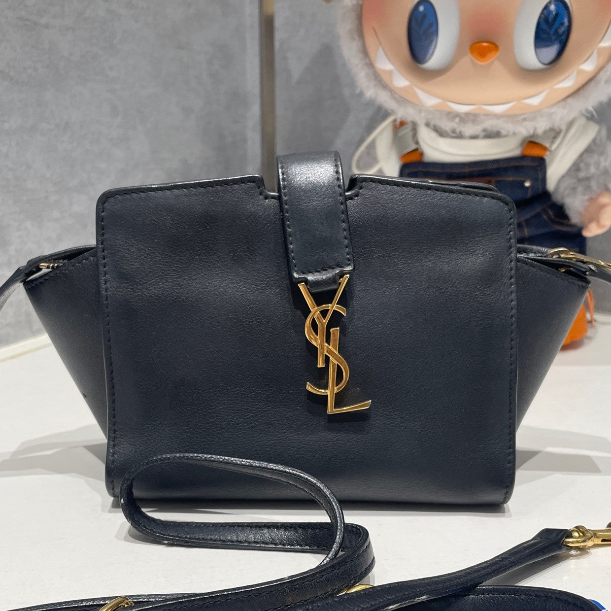 Saint Laurent Mini Lou Camera Bag Black Gold - Classic & Chic
