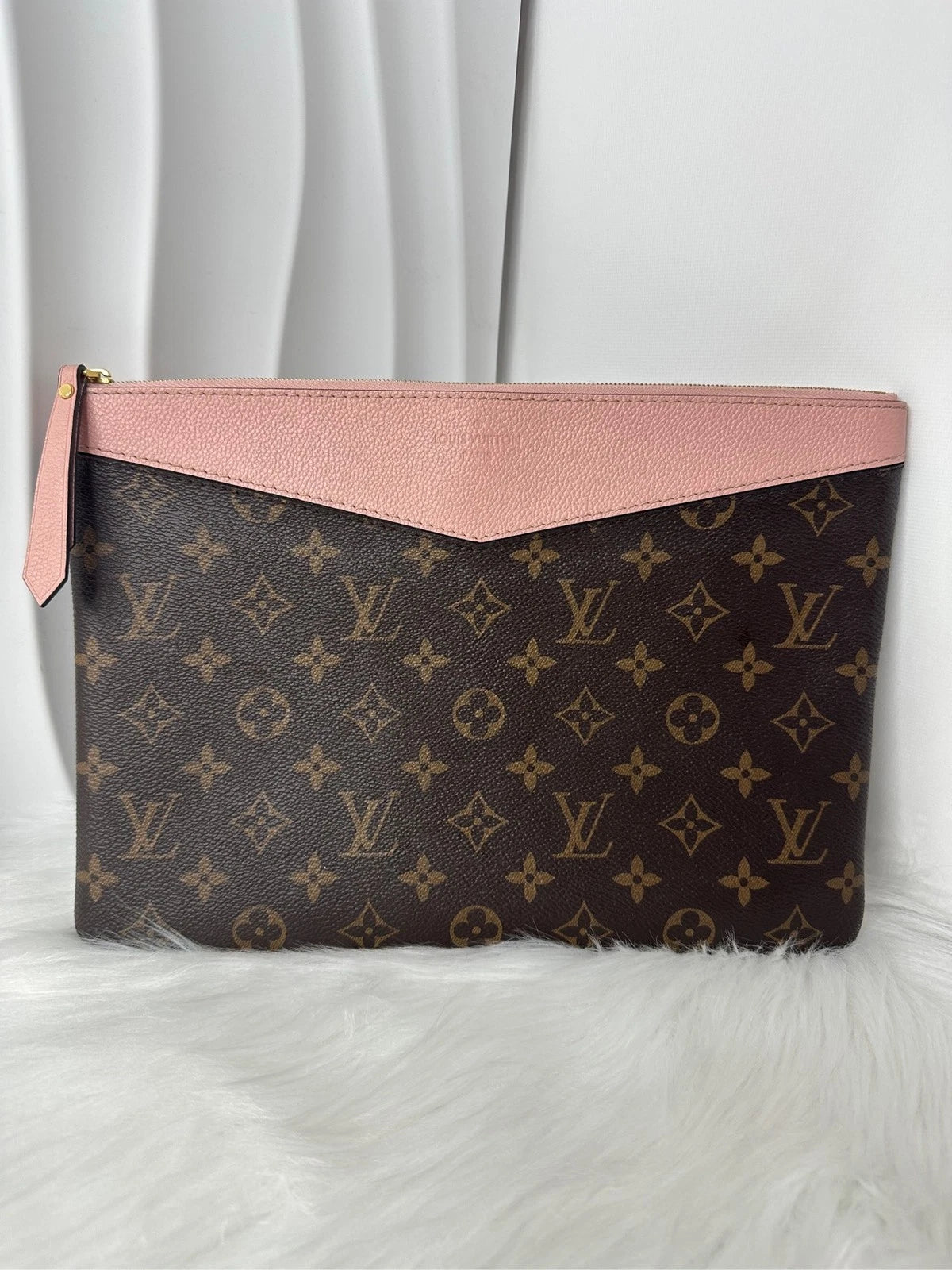 Louis Vuitton Monogram Colorblock Canvas Clutch For Women