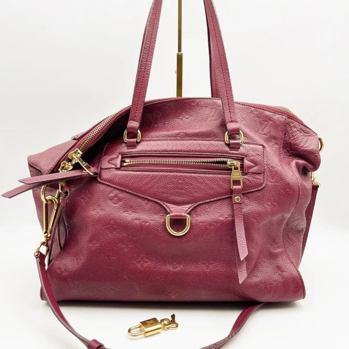Louis Vuitton Lumineuse Red Gold Tote Bag For Women