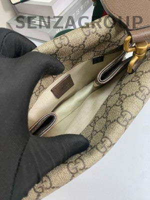 Gucci GG Supreme Crossbody Bag Chest Bag Beige Brown Unisex