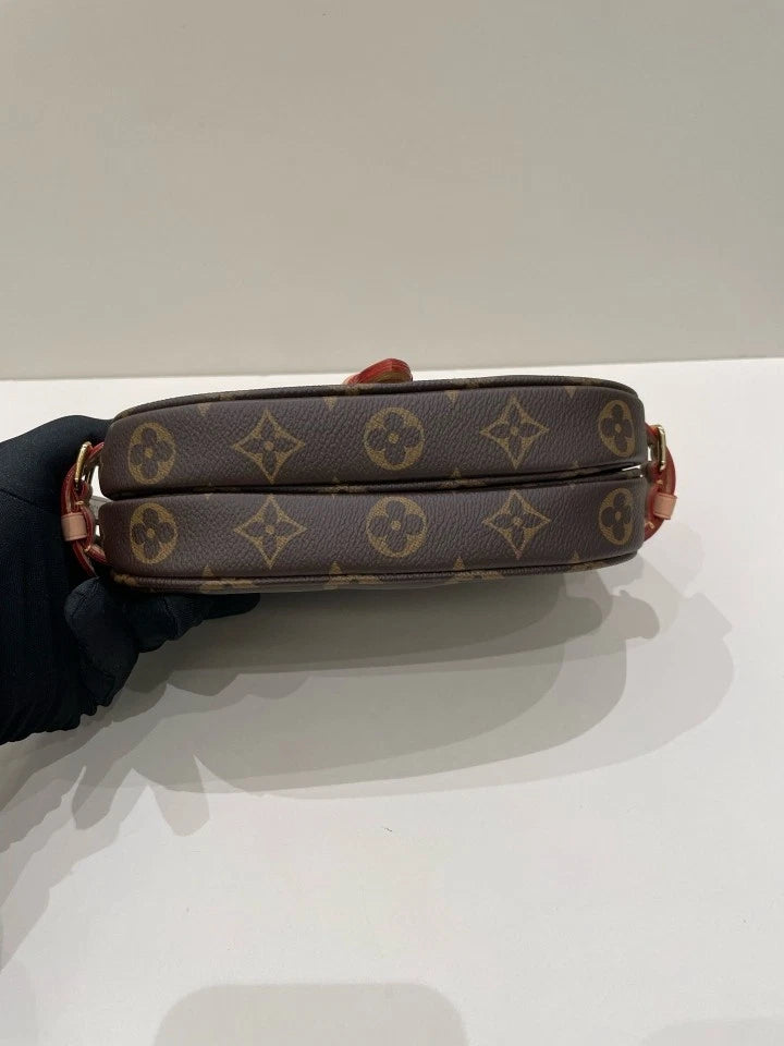 Louis Vuitton Twin Stars Canvas Shoulder Bag For Women