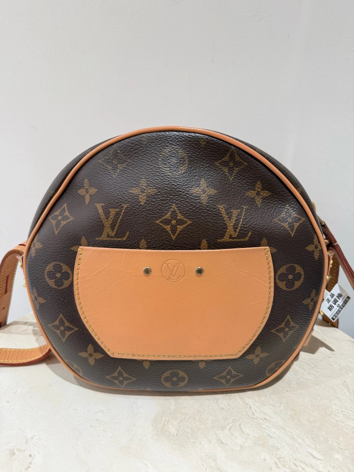 Louis Vuitton Brown Monogram Canvas Round Shoulder Crossbody Women