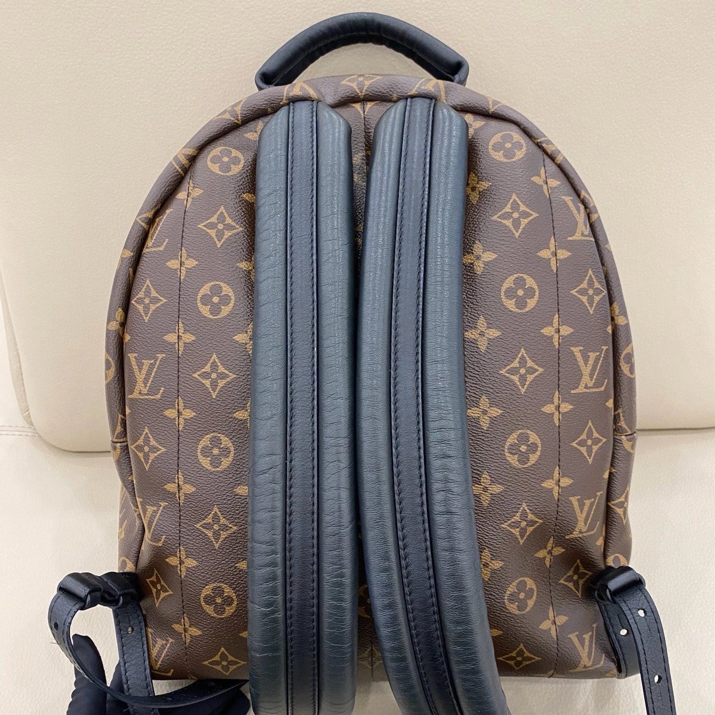 Louis Vuitton Palm Springs Monogram Brown Gold Backpack Excellent
