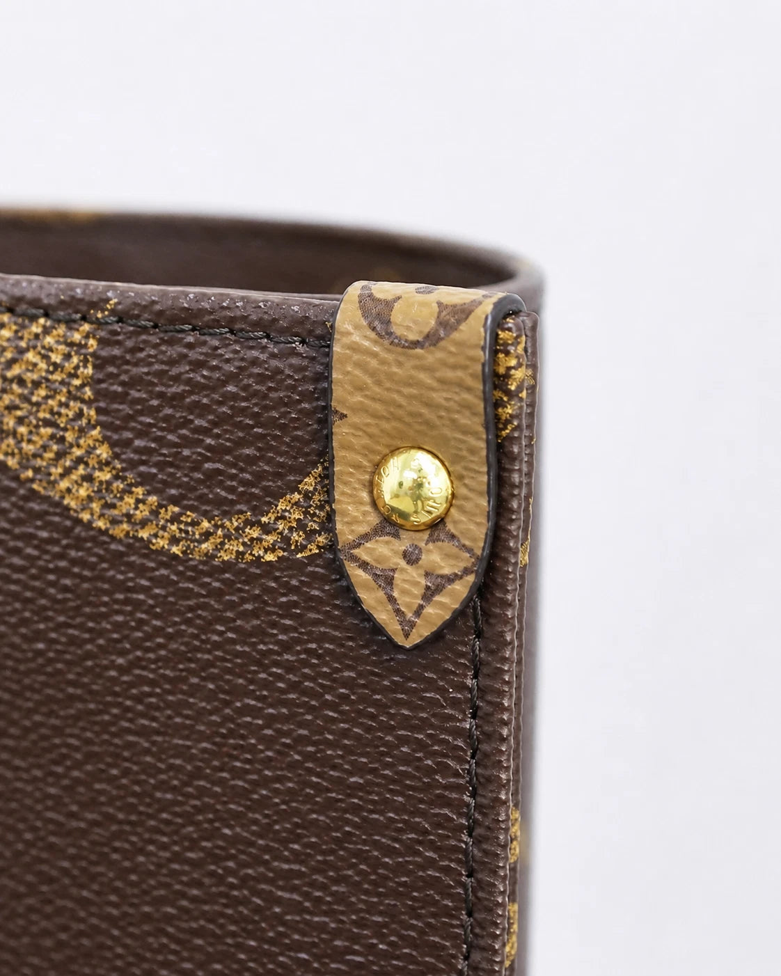 LOUIS VUITTON OnTheGo MM Monogram Canvas Giant Handbag Brown M45321 Chip version