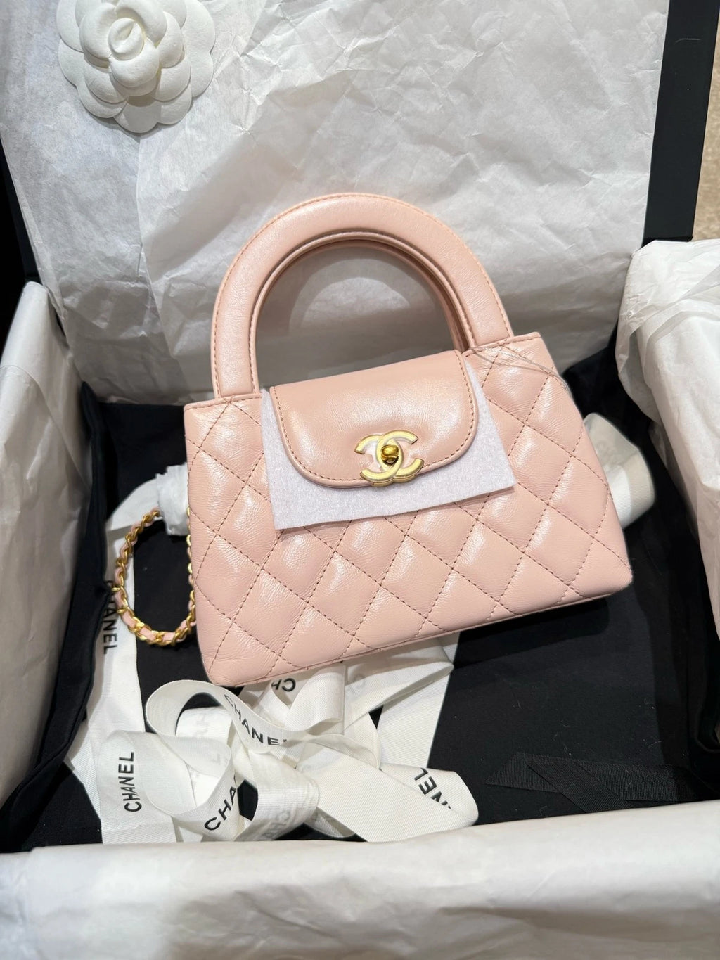 Chanel Kelly Large Sakura Pink Top Handle Bag For Women