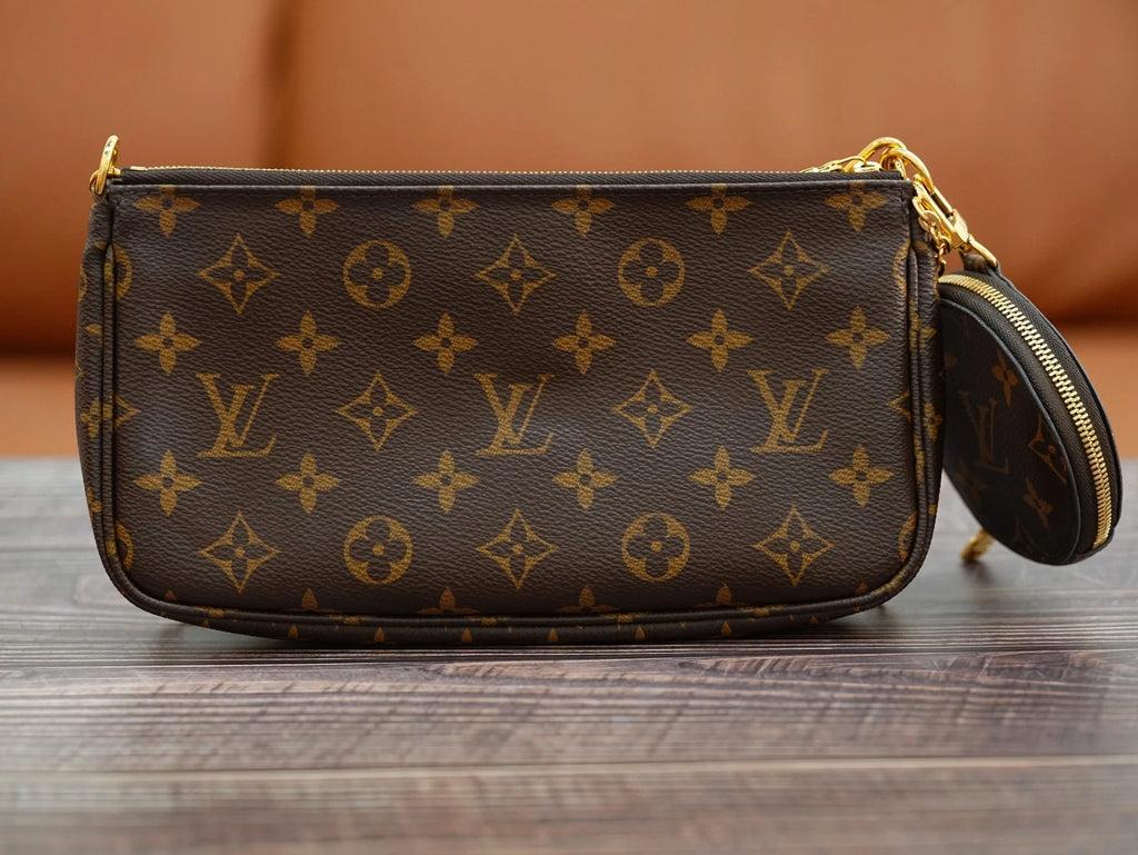 Louis Vuitton Multi Pochette Accessoires Canvas Shoulder Bag Excellent