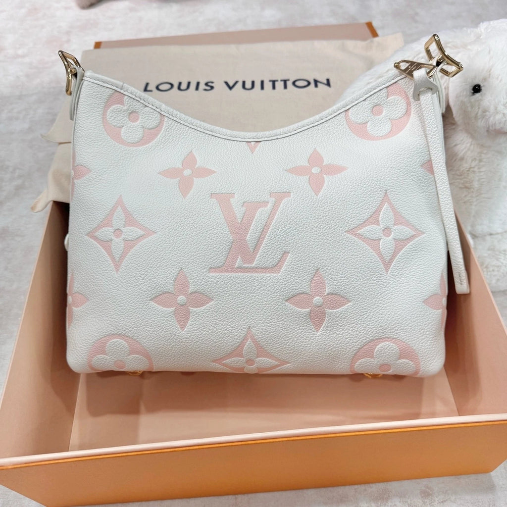 Louis Vuitton Carryall Leather Tote Bag Excellent