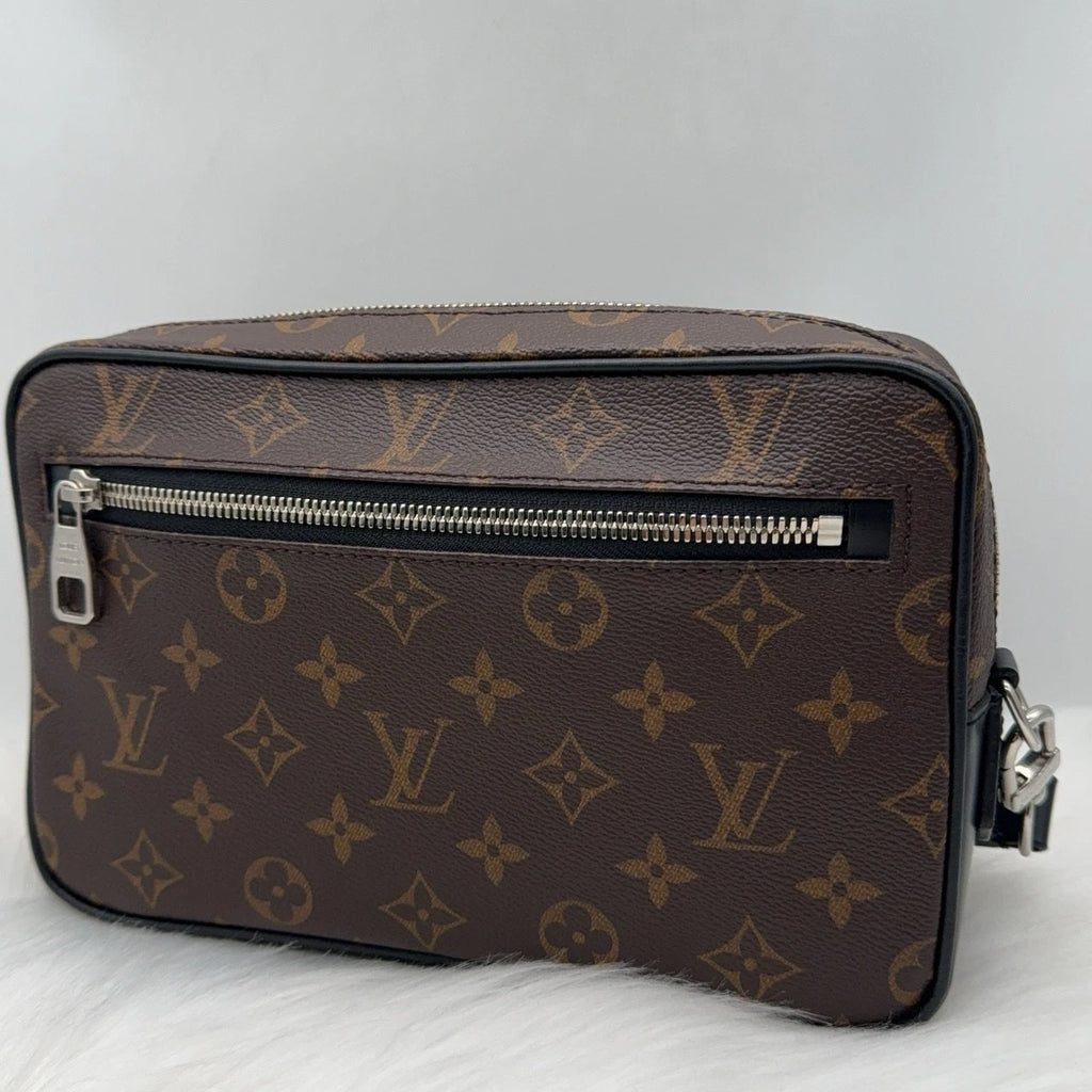 Louis Vuitton Monogram Canvas Leather Kasai Wristlet Clutch For Women
