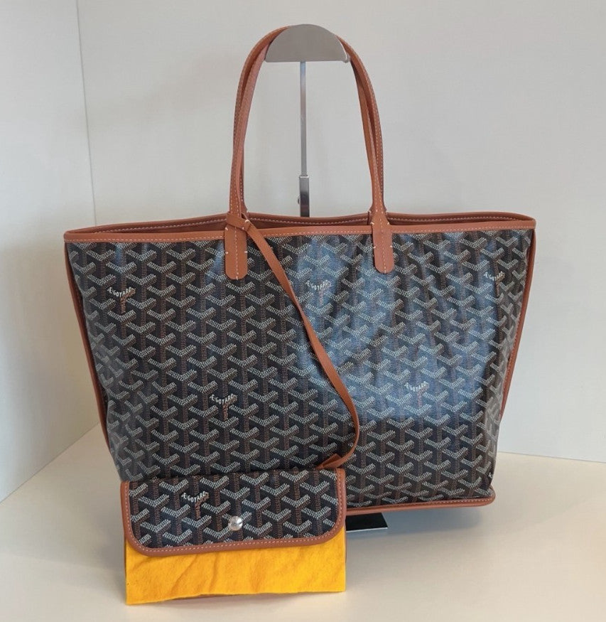 Goyard Tote MM Monogram caramel color with pouch Shoulder Handbag Brown