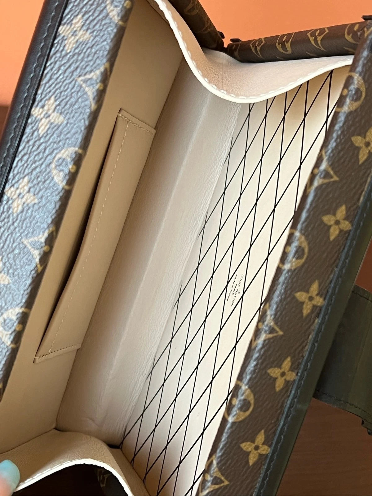 Louis Vuitton Petite Malle Monogram Canvas Box Handbag