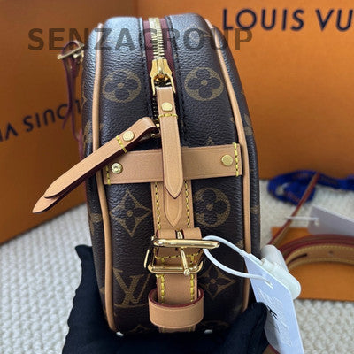Louis Vuitton Monogram Soft Round Brown Gold Buckle Shoulder Crossbody Bag