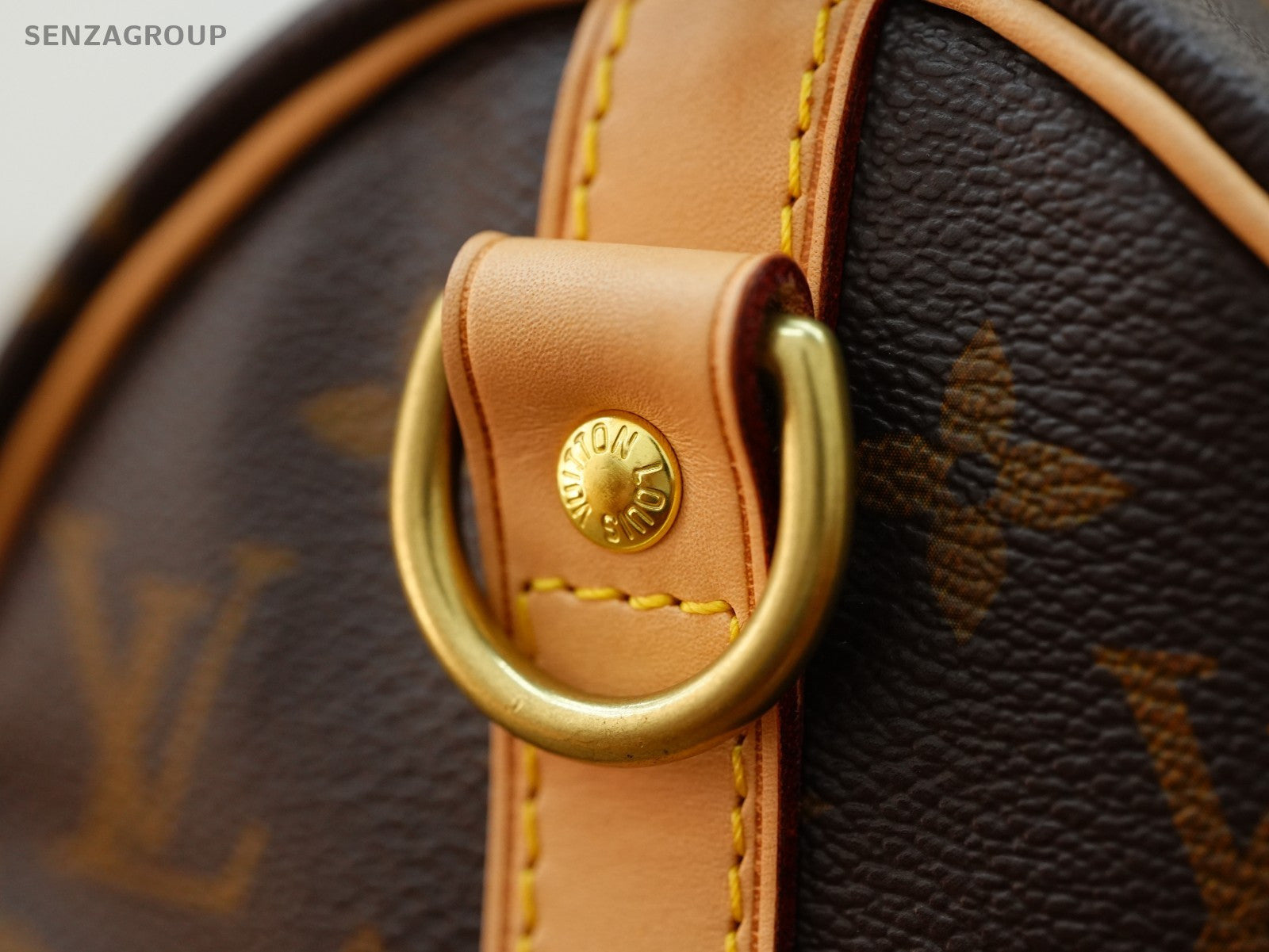 Louis Vuitton Speedy25 Monogram 2way Shoulder Handbag Brown Women