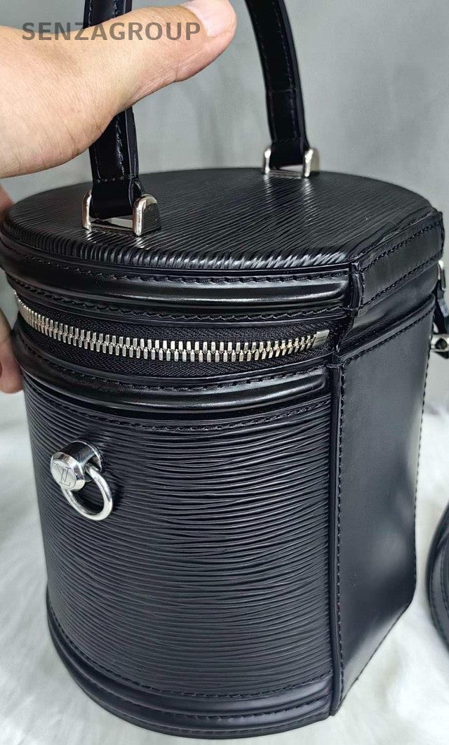 Louis Vuitton Cannes Epi Leather Top Handle 2way Shoulder bag Women Black