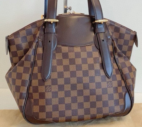 Louis Vuitton Verona MM Shoulder Bag Brown Gold Used Women Classic Designer