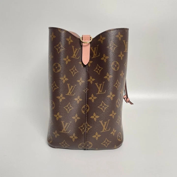 Louis Vuitton NeoNoe Monogram Canvas Medium Pink Bucket Bag For Women