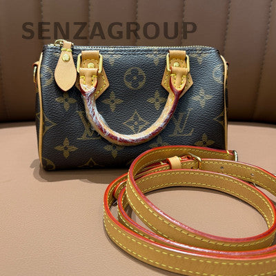 Louis Vuitton Nano Speedy Monogram Handbag - Classic Women's Crossbody