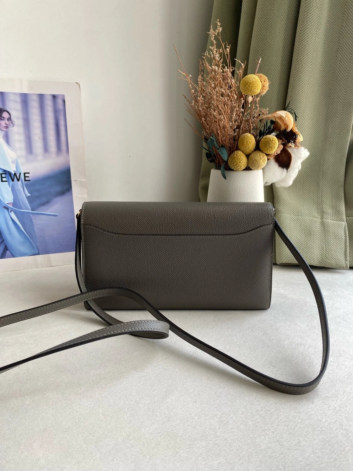 Hermes Constance ToGo Epsom Leather Shoulder Bag For Women