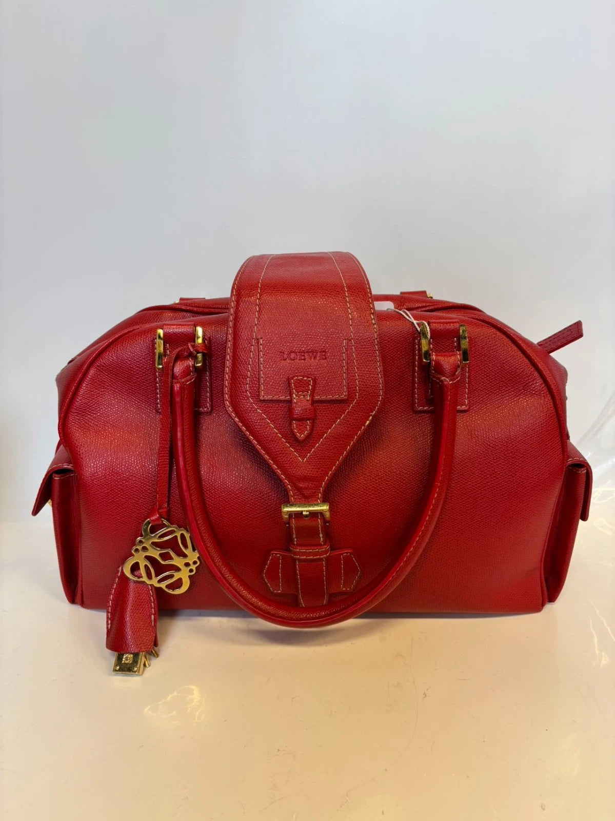 SJ0001 XP01682 LOEWE Traveler Bowling Handbag