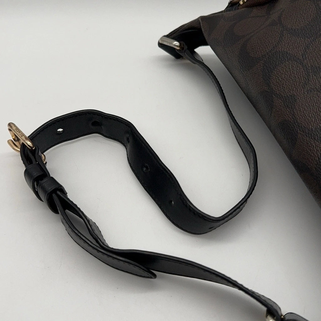 Coach Large Monogram Patchwork Leather Crossbody Fanny Chest Bag Women