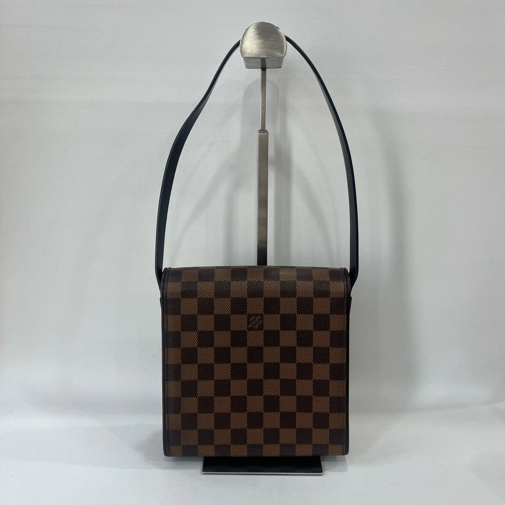 Louis Vuitton Damier Canvas Flap Shoulder Bag For Women