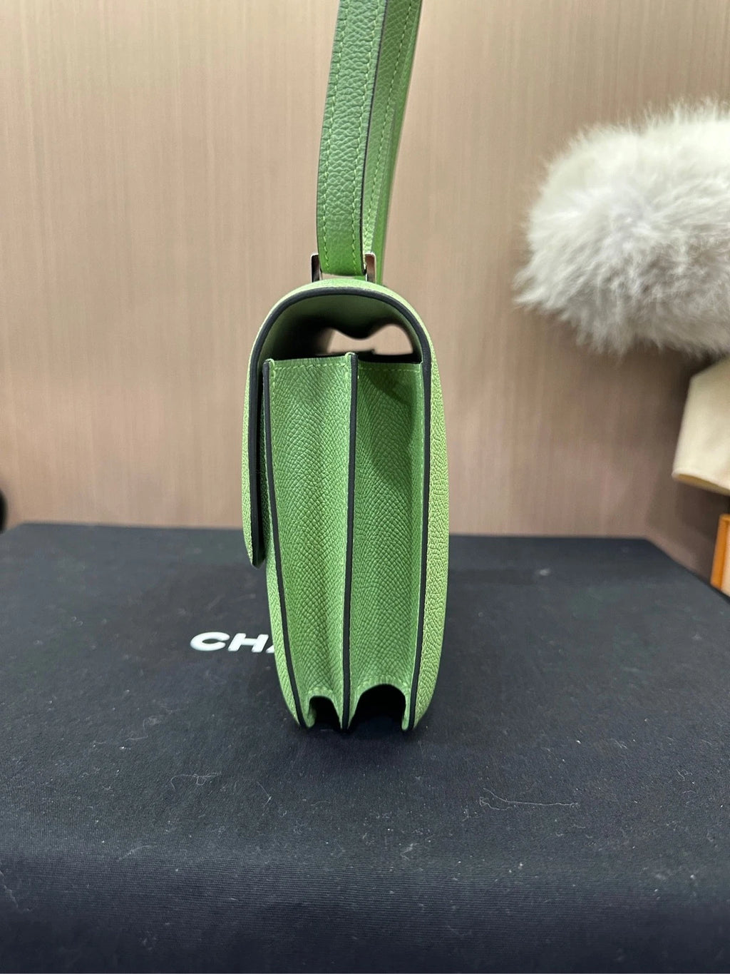 Hermes Constance 19 Green Epsom Leather Crossbody Bag For Women