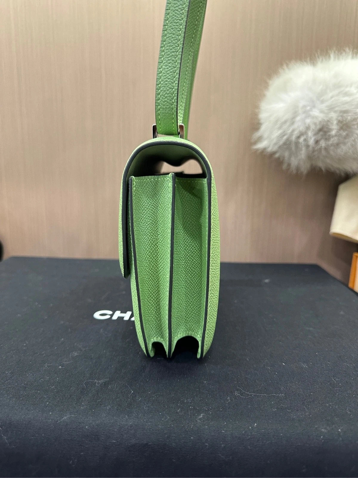 Hermes Constance 19 Green Epsom Leather Crossbody Bag For Women