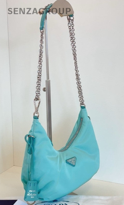 Prada Re-Edition Hobo Shoulder Crossbody Bag Rare Green Classic Women