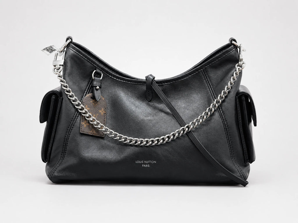 Louis Vuitton Carryall Black Shoulder Bag Excellent