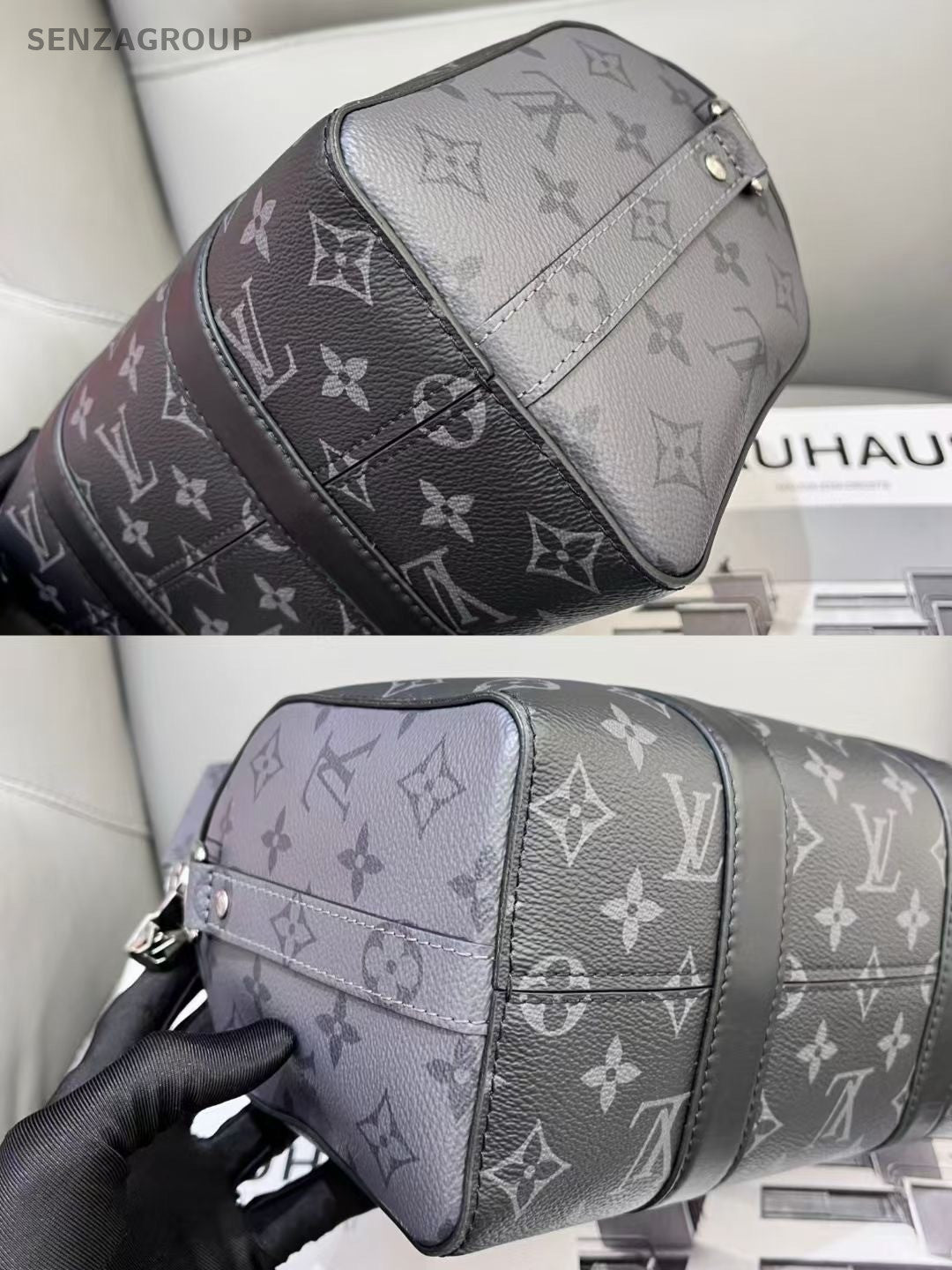 Louis Vuitton keepall27 Monogram Handbag Shoulder Bag Black