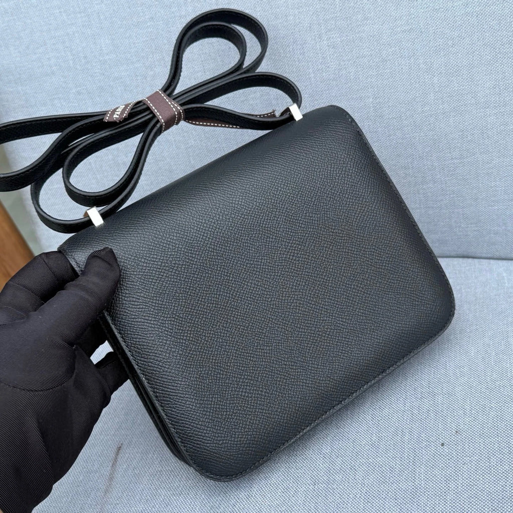 Hermes Constance19 Black Epsom Leather Crossbody Bag Women