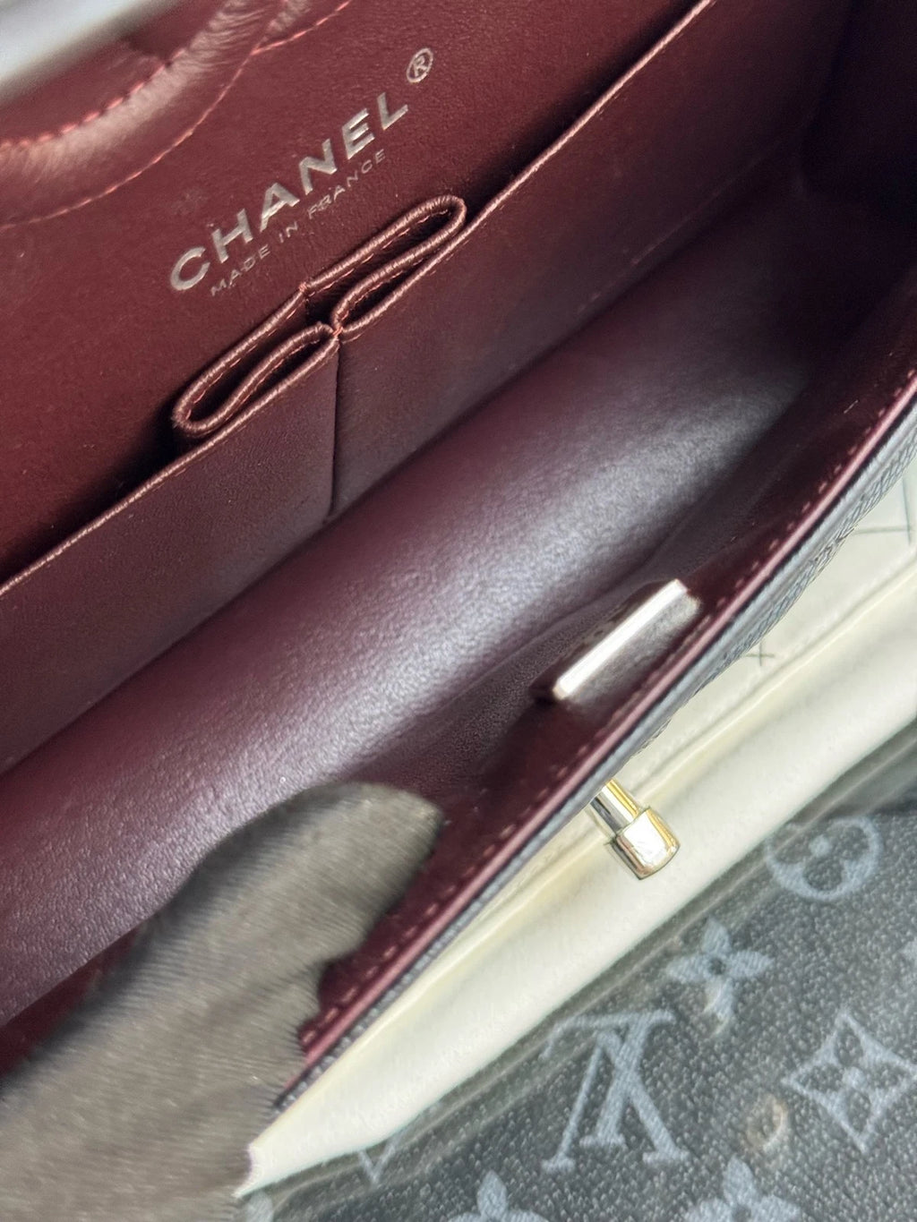 CHANEL CF Medium Black Silver Shoulder Bag for Women