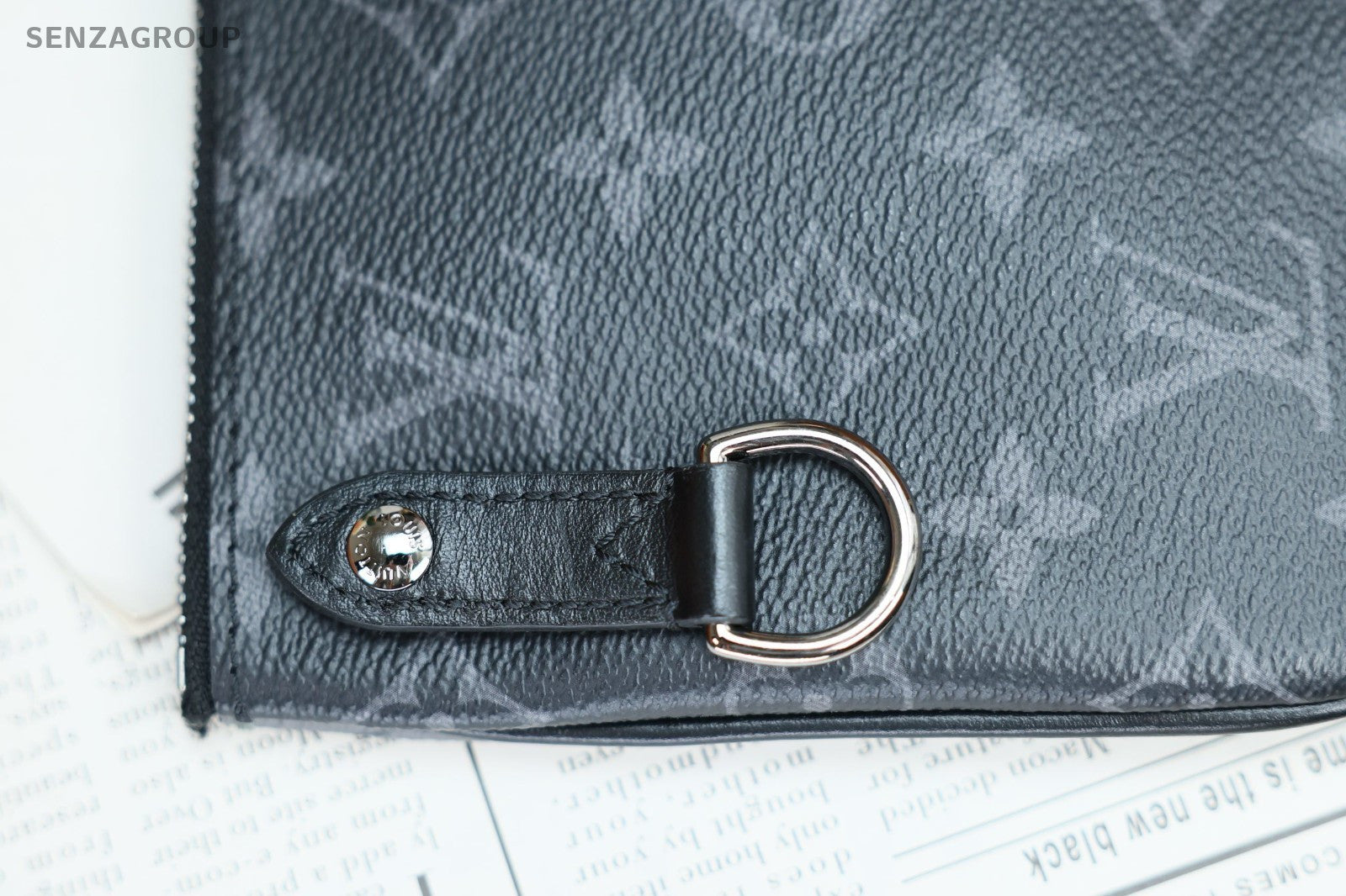 Louis Vuitton Monogram Crossbody Shoulder Bag Black