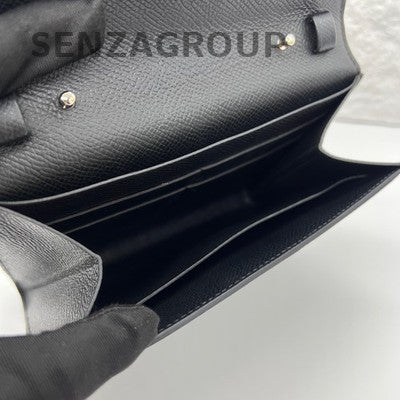Hermès Clic 16 Black Epsom Leather Shoulder Bag Silver Hardware Women Classic