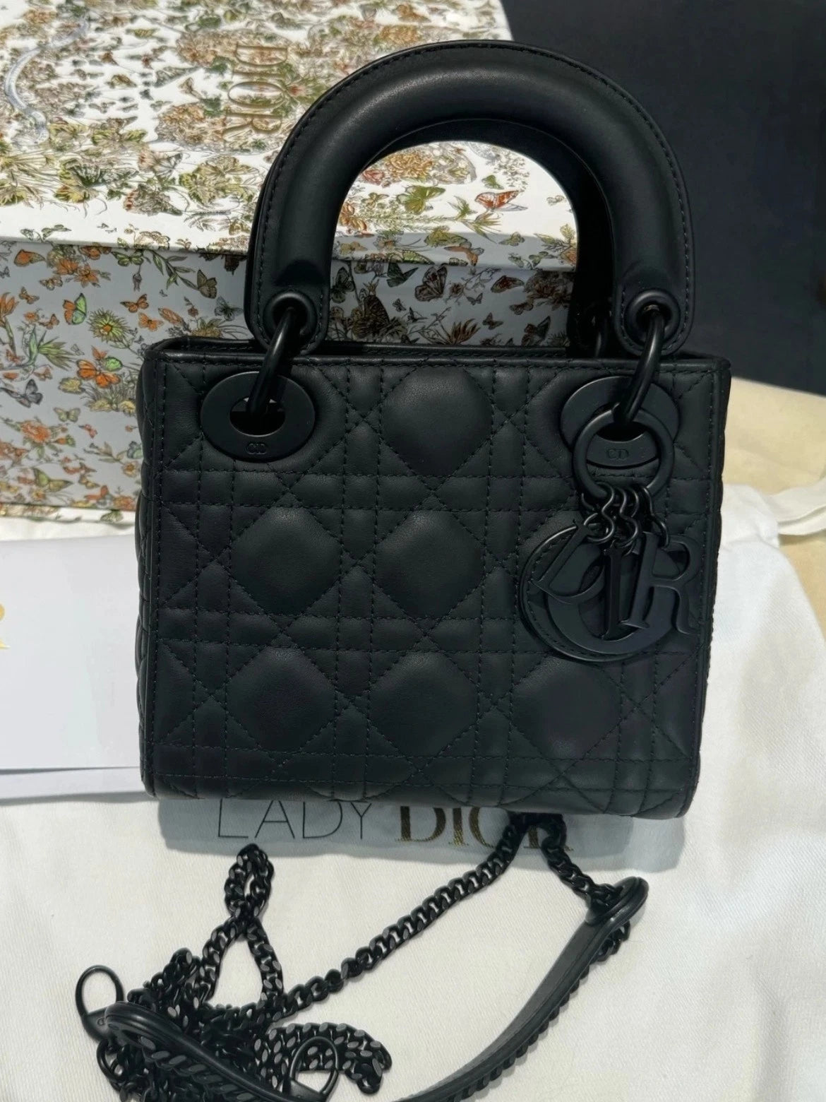 Dior Lady Dior Crossbody Handbag Excellent