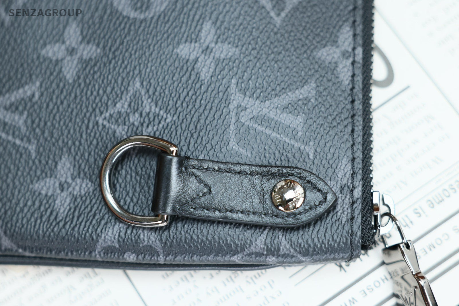 Louis Vuitton Monogram Crossbody Shoulder Bag Black