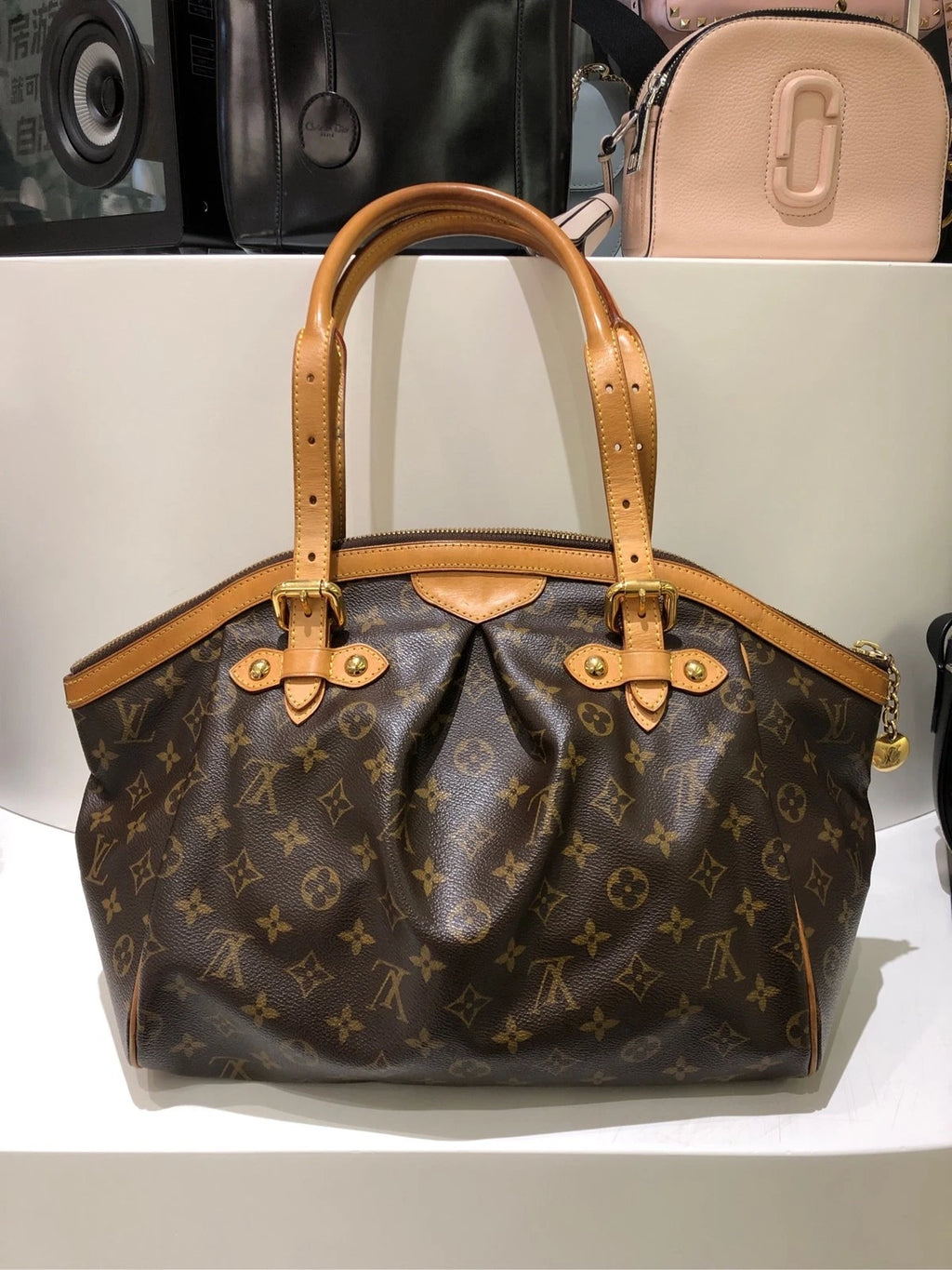 Louis Vuitton Canvas Dumpling Shoulder Bag For Women