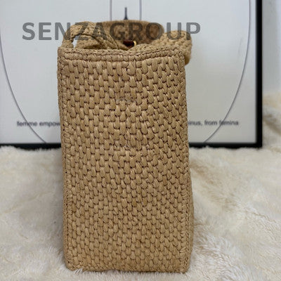 Loewe Woven Leather Shoulder Crossbody Bag Beige Brown Women Classic