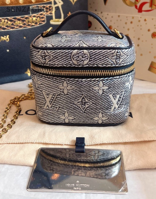 Louis Vuitton Micro Vanity Top Handle 2way Chain Shoulder Handbag Women