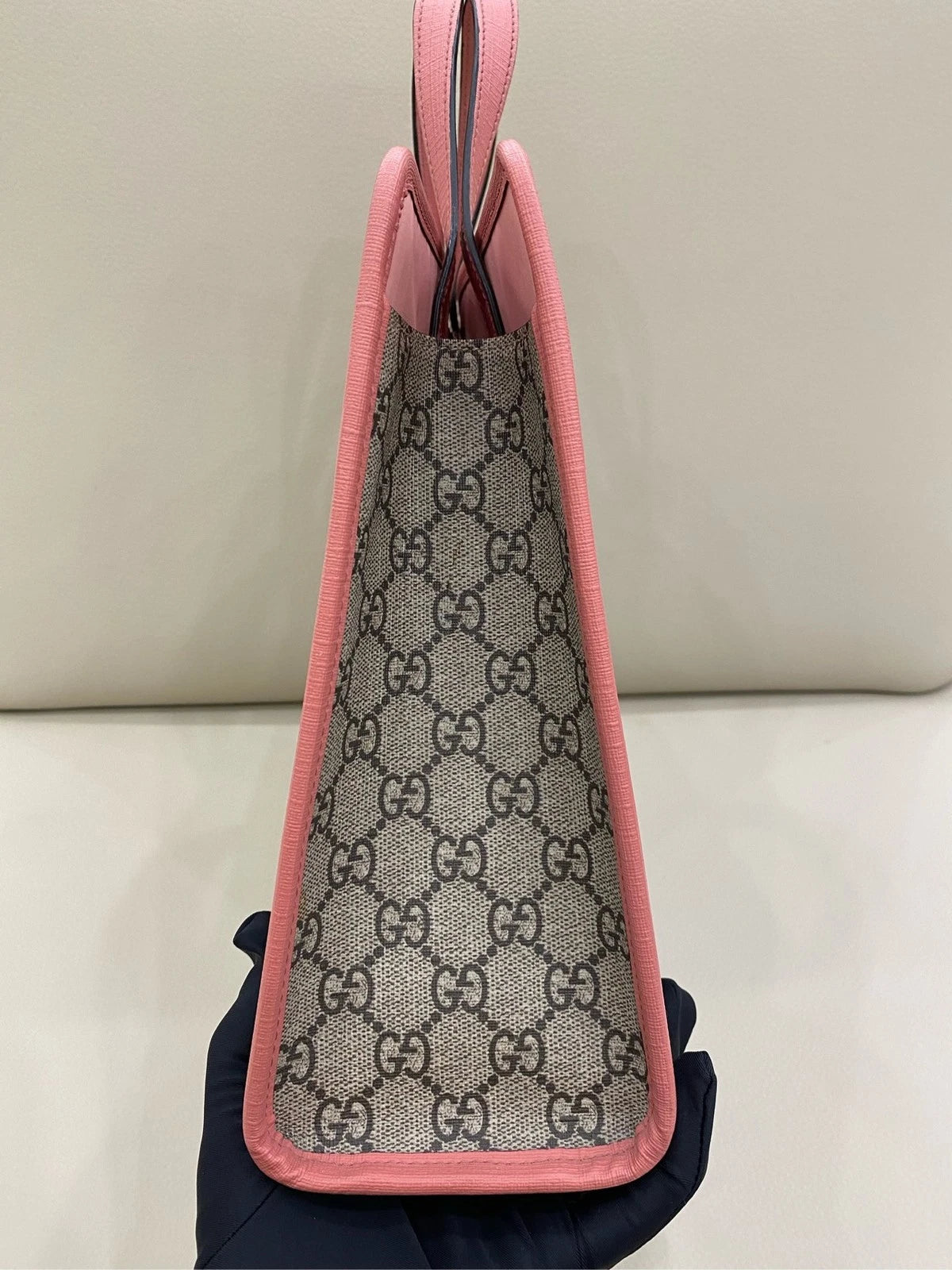 Gucci Yuko Higuochi Collab Cat Rabbit Canvas Tote Shoulder Bag For Women