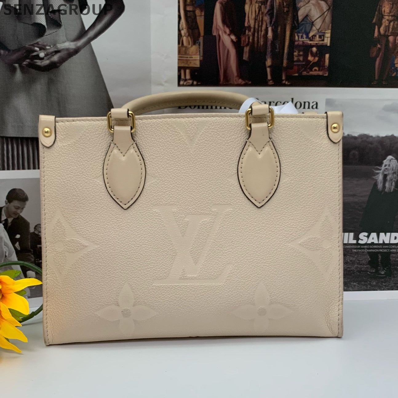 Louis Vuitton Onthego GM Monogram Empreinte Leather Tote Bag