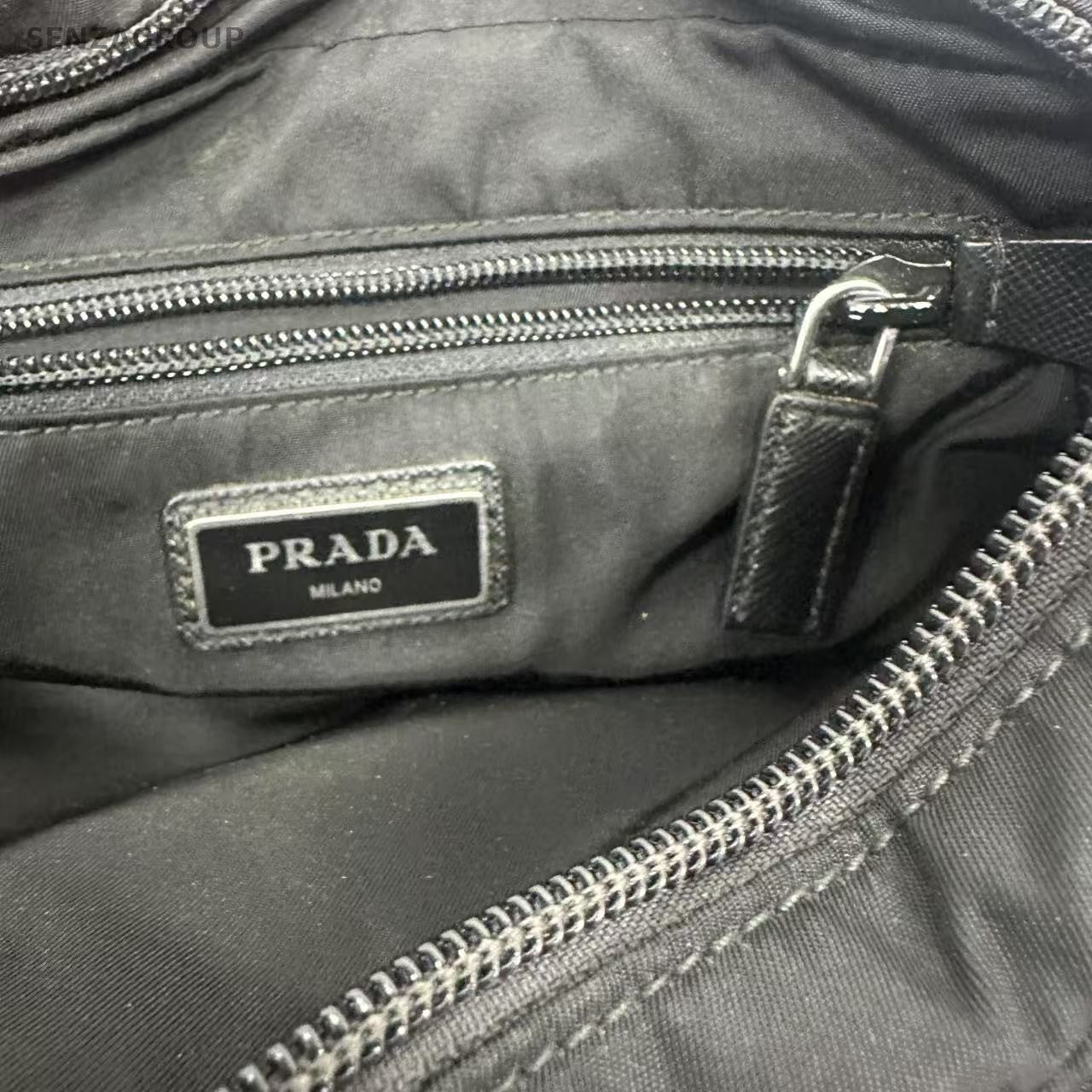 PRADA Nylon Black Silver Camera bag