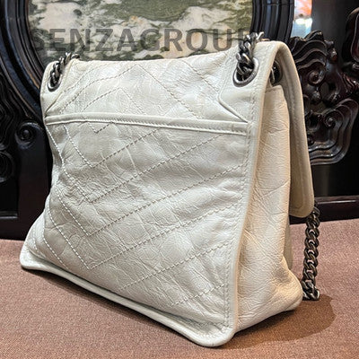 Saint Laurent Niki Medium Silver Chain Shoulder Bag Classic Women's