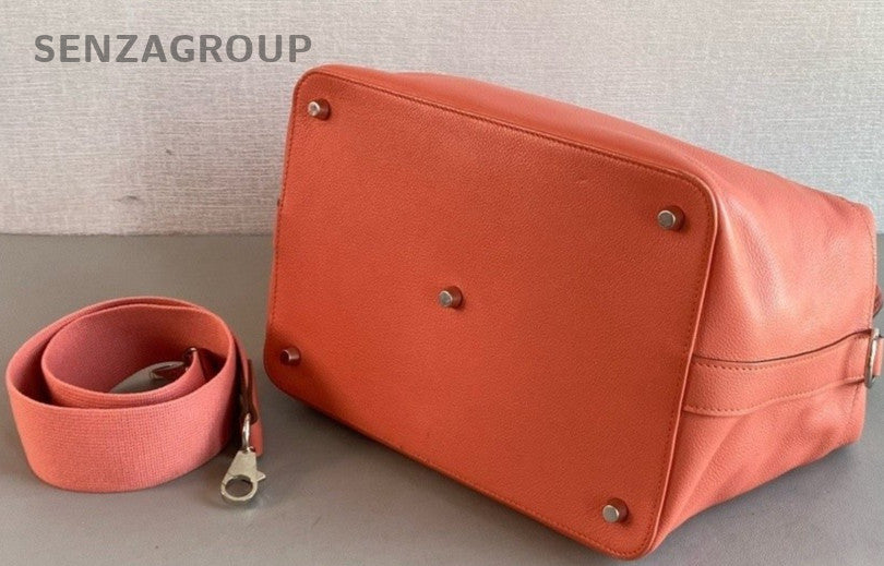 Hermès Toolbox 26 Top Handle Shoulder Crossbody Bag Orange Women
