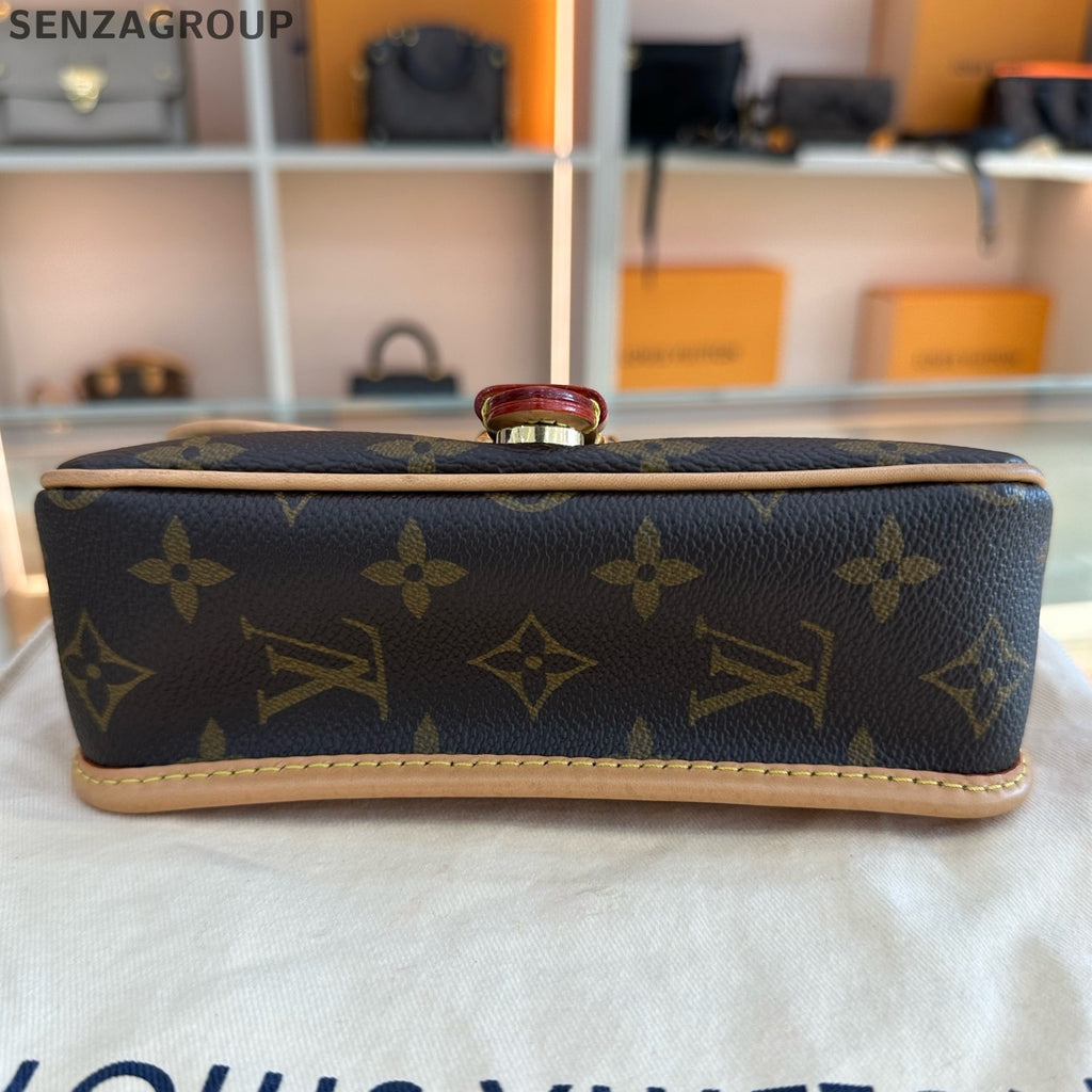 Louis Vuitton NANO Fagotti Monogram Shoulder Crossbody Bag Brown Classic Women