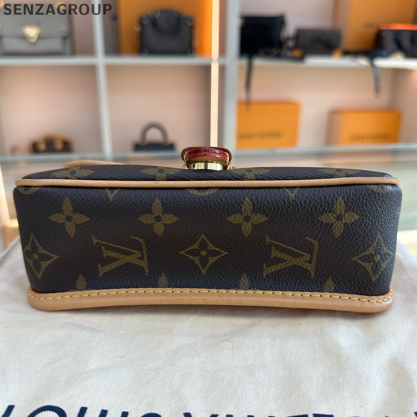 Louis Vuitton NANO Fagotti Monogram Shoulder Crossbody Bag Brown Classic Women