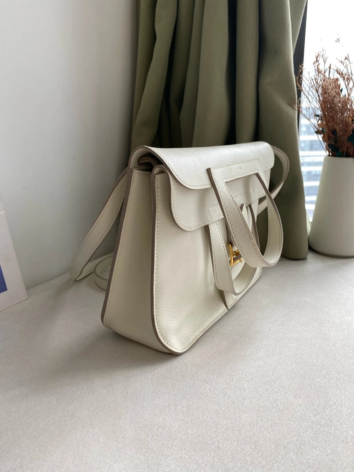 Hermes Halzan25 Gold Hardware Crossbody Handbag For Women