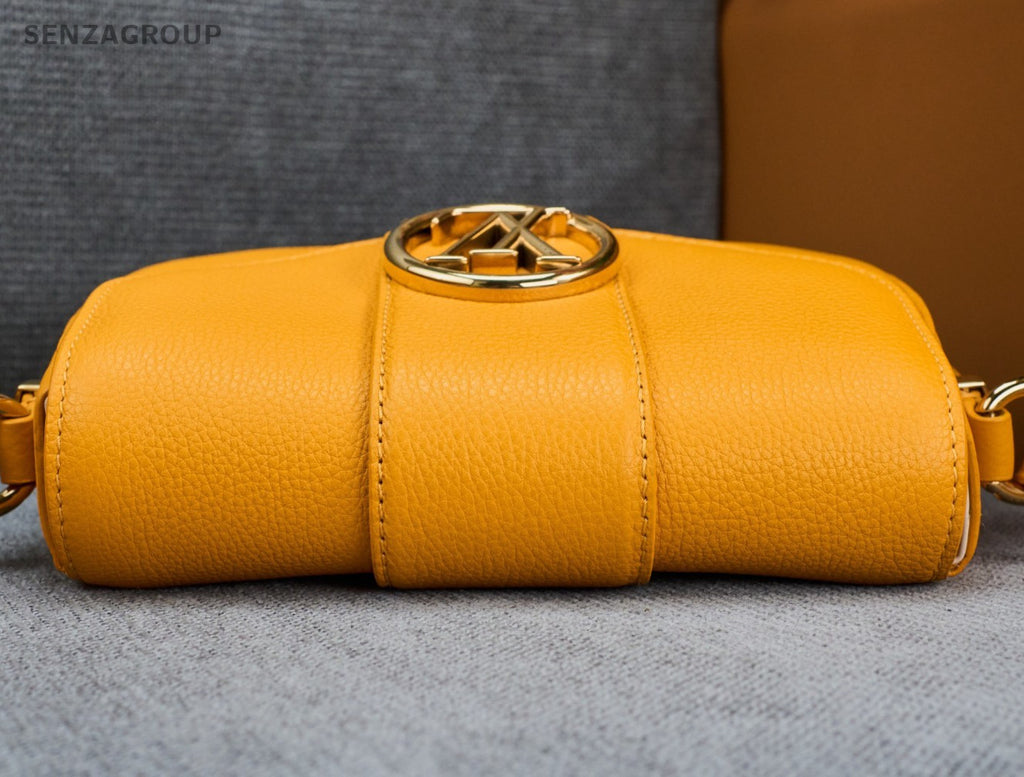 Louis Vuitton Pont 9 Crossbody Orange Gold Used Women Classic Designer